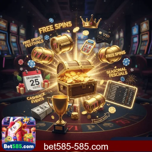 Imagem promovendo a página oficial da BET585 no Facebook
