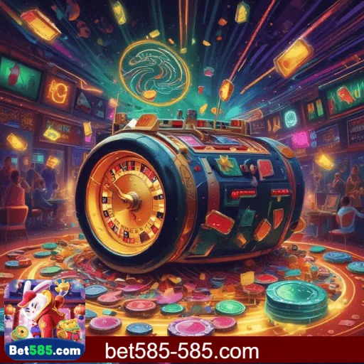 Visual apresentando títulos de fortune da BET585 com gráficos vibrantes e prêmios elevados
